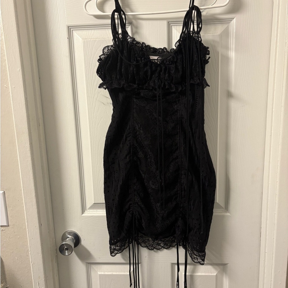 Elegant Black Lace Dress